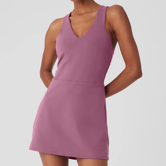 ALO Yoga Dresses & Skirts - ALO Airbrush Real Dress (Size S) in Soft Mulberry